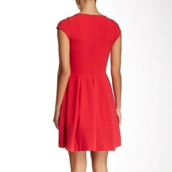 Halston Heritage 12 Keyhole Fit & Flare Dress - Picture 2 of 8